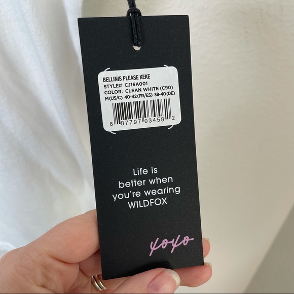 Wildfox Bikinis & Bellinis White Tee Sz Medium - Picture 5 of 11
